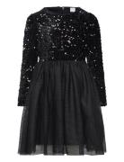 Dress L S Sequins Velvet Top A Dresses & Skirts Dresses Partydresses B...