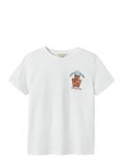 Nkmrancher Nreg Ss Top Tops T-shirts Short-sleeved White Name It