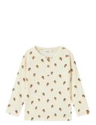 Nmmgavo Elo Ls Slim Top Lil Tops T-shirts Long-sleeved T-shirts Beige ...