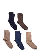 Socks W. Knit Socks & Tights Socks Brown Minymo