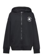 Zh-Full Zip Hoody Sport Sweat-shirts & Hoodies Hoodies Black Converse