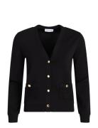 Viscose-Blend Cardigan, Kimona Tops Knitwear Cardigans Black Ivo Nikko...