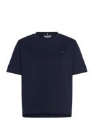 Modern Relaxed C-Nk Ss Tops T-shirts & Tops Short-sleeved Navy Tommy H...