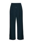 Mschhenrika Hw Pants Bottoms Trousers Wide Leg Navy MSCH Copenhagen