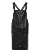 Leather-Effect Pinafore Dress Dresses & Skirts Dresses Casual Dresses ...