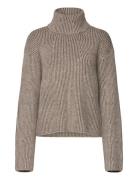 Kemina-M Tops Knitwear Turtleneck Beige MbyM