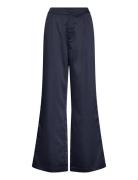 Heavy Satin Birna Pants Bottoms Trousers Suitpants Navy Mads Nørgaard