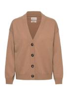 Superfine Lambswool Cardigan Tops Knitwear Cardigans Beige GANT