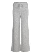 Knitted Trousers Bottoms Trousers Wide Leg Grey Gina Tricot