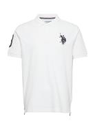 Uspa Polo Alfredo Men Tops Polos Short-sleeved White U.S. Polo Assn.