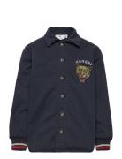 Tndole L_S Bomber Shirt Tops Shirts Long-sleeved Shirts Black The New