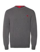 San Cassius-C1 Designers Knitwear Round Necks Grey HUGO