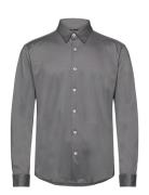 P-Roan-Kent-C1-233 Tops Shirts Business Grey BOSS