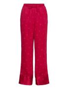 Satin Trousers Pyjamasbukser Pysjbukser Red Hunkemöller