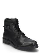 Jfwdexter Leather Boot Sn Støvletter Med Snøring Black Jack & J S