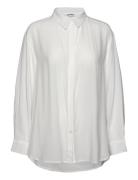 Srfreedom Loose Shirt Tops Shirts Long-sleeved White Soft Rebels