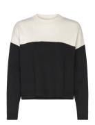 Perkins-Neck Two-T Sweater Tops Knitwear Jumpers Black Mango