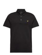 Interlock Polo Shirt Tops Polos Short-sleeved Black Lyle & Scott