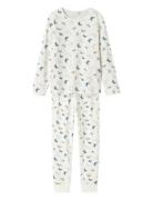 Nkfnightset Jet Stream Butterfly Noos Pyjamas Sett White Name It