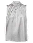 Sc-Candie Tops Blouses Sleeveless Silver Soyaconcept