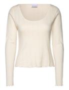 Karmia Top Tops T-shirts & Tops Long-sleeved Cream Noella