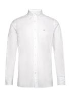 Ess Gmt Dyed Oxford Tops Shirts Casual White Hackett London