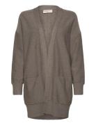 Fqclaura-L-Car Tops Knitwear Cardigans Brown FREE/QUENT