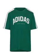 J C Colleg Tee Tops T-shirts Short-sleeved Green Adidas Sportswear