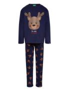 Pyjama(Sweater+Trous Pyjamas Sett Navy United Colors Of Benetton