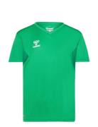 Hmlauthentic Pl Jersey S/S Kids Tops T-shirts Short-sleeved Green Humm...