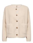 Sc-Onyx Tops Knitwear Cardigans Cream Soyaconcept