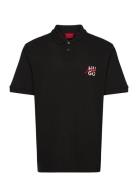 Dalogpolo Tops Polos Short-sleeved Black HUGO