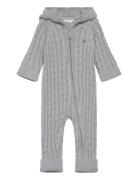 Cotton Cable Shield Piece Jumpsuit Grey GANT