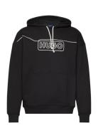 Noiderhood Tops Sweat-shirts & Hoodies Hoodies Black HUGO BLUE