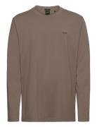 Tee Long Sport T-shirts Long-sleeved Brown BOSS