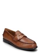 Alston Leather Penny Loafer Mokasiner Lave Sko Brown Polo Ralph Lauren