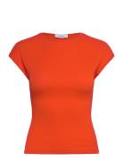 Rodebjer Otta Body Tops T-shirts & Tops Short-sleeved Red RODEBJER