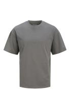 Jjebradley Tee Ss O-Neck Noos Tops T-shirts Short-sleeved Grey Jack & ...