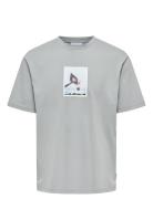 Onsdash Rlx Ss Tee Vd Tops T-shirts Short-sleeved Grey ONLY & SONS