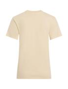 Nano Logo Regular T-Shirt Tops T-shirts & Tops Short-sleeved Beige Cal...