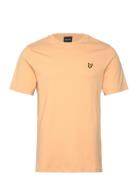 Plain T-Shirt Tops T-shirts Short-sleeved Yellow Lyle & Scott