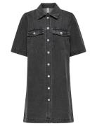 Onlbelle S/S Button Dress Dnm Gua Noos Dresses Shirt Dresses Black ONL...