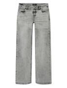 Nlftianna Dnm Lw Wide Pant Noos Bottoms Jeans Wide Jeans Grey LMTD