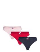 3 Pack Thong Stringtruse Undertøy Red Tommy Hilfiger