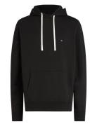 Essential Terry Hoody Tops Sweat-shirts & Hoodies Hoodies Black Tommy ...