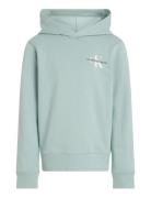 Small Monogram Hoodie Tops Sweat-shirts & Hoodies Hoodies Green Calvin...