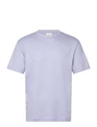 Cotton Comfort Fit T-Shirt Tops T-shirts Short-sleeved Blue Calvin Kle...