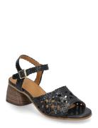 Sandals - Block Heels Sandal Med Hæl Black ANGULUS