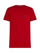 Monogram Imd Tee Tops T-shirts Short-sleeved Red Tommy Hilfiger