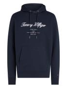 Script Logo Hoody Tops Sweat-shirts & Hoodies Hoodies Navy Tommy Hilfi...